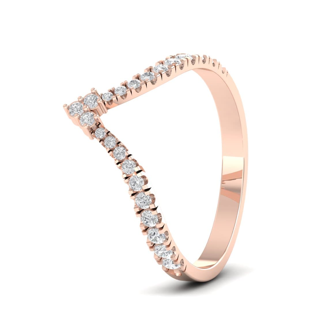 V Eternity Diamond Band