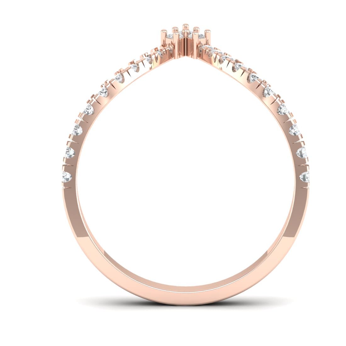 V Eternity Diamond Band
