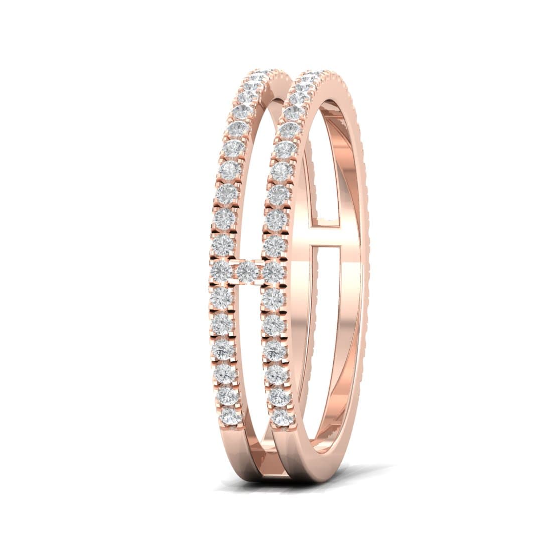 Elata Dual Layer Diamond Ring