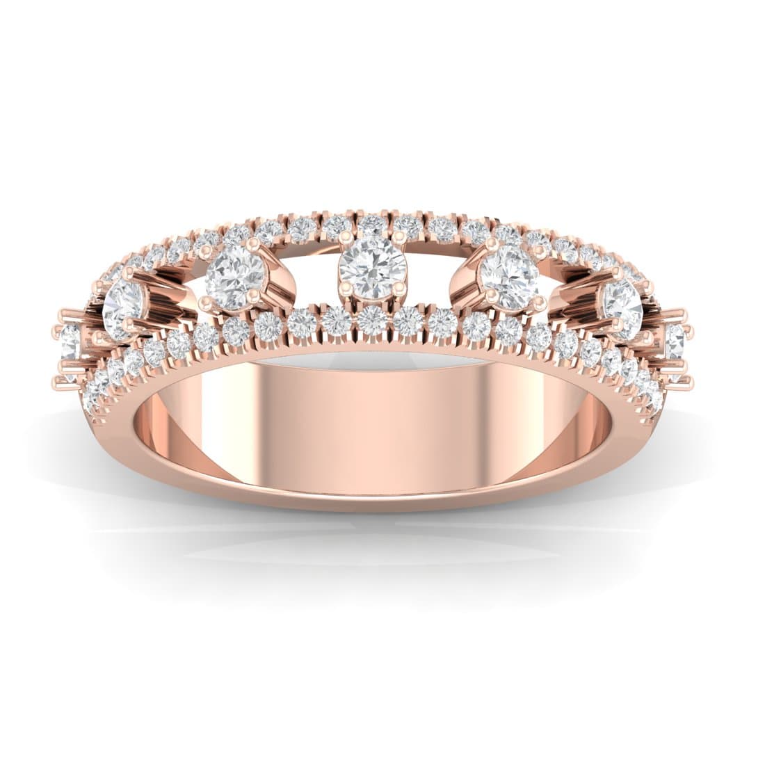 Dio Layer Half Eternity Ring For Women