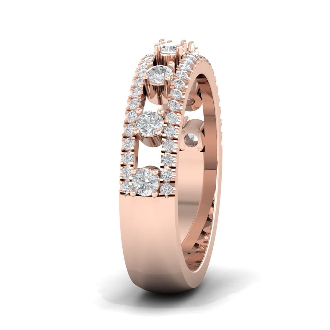Dio Layer Half Eternity Ring For Women