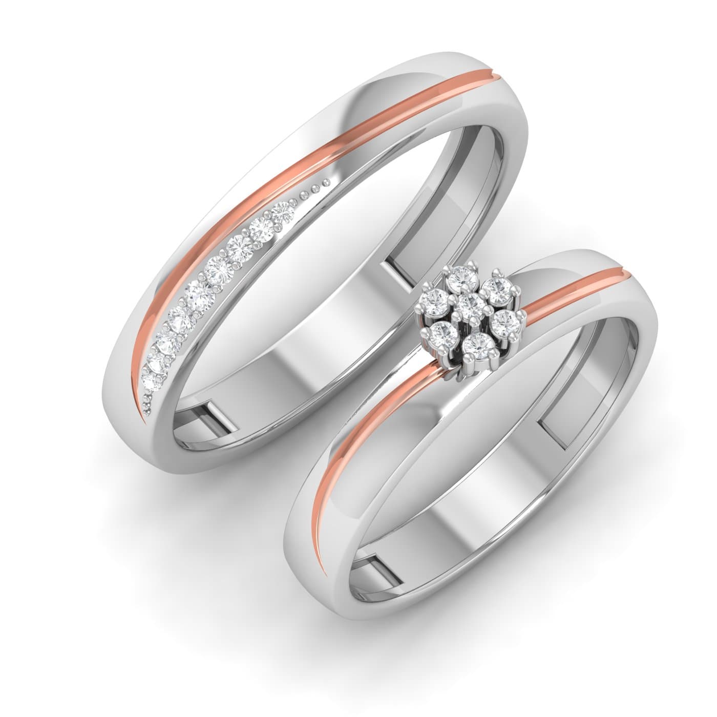 Classical Design Couple Wedding Ring