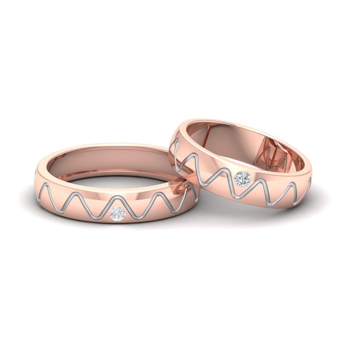 Snaky Couple Wedding Band