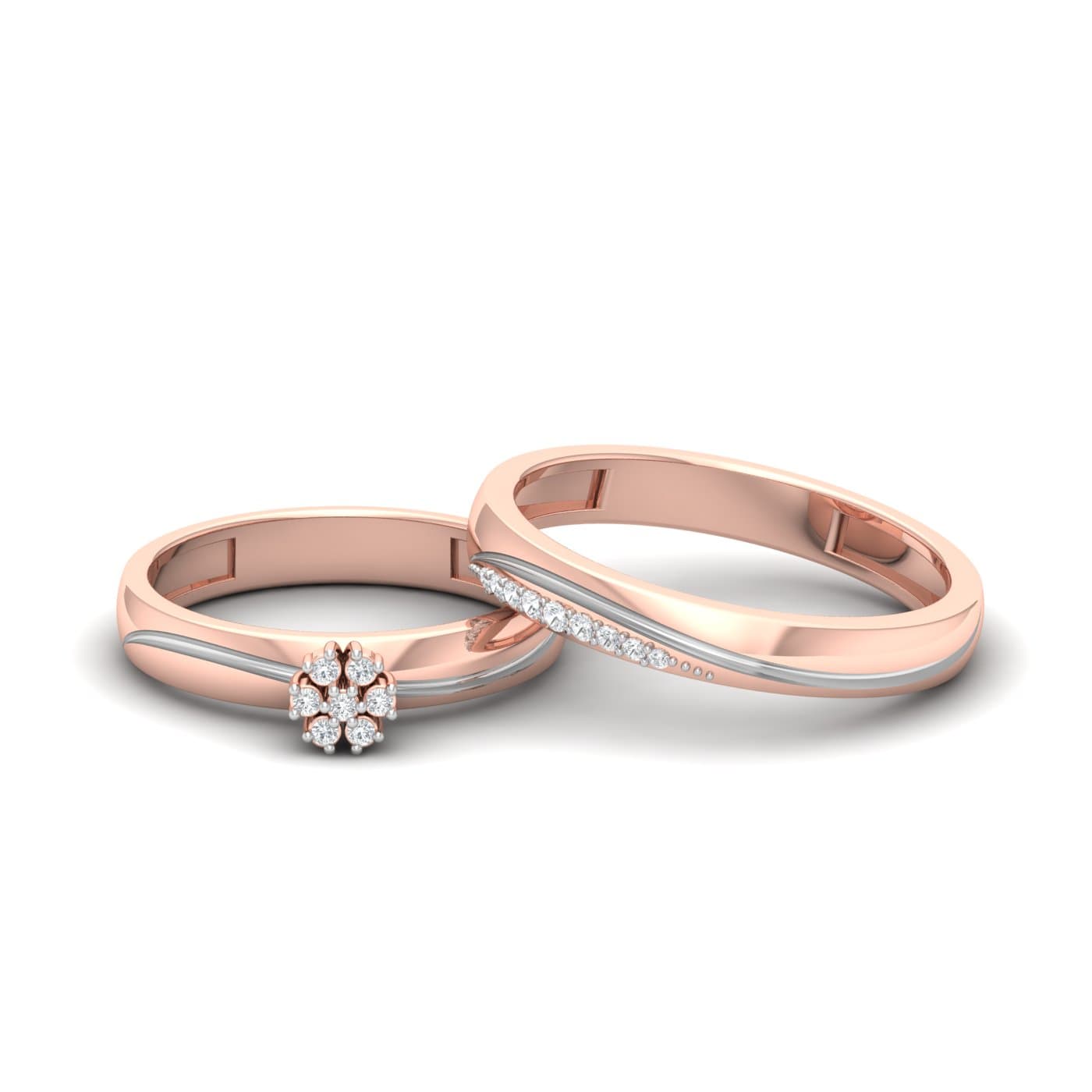 Wavy Diamond Couple Band