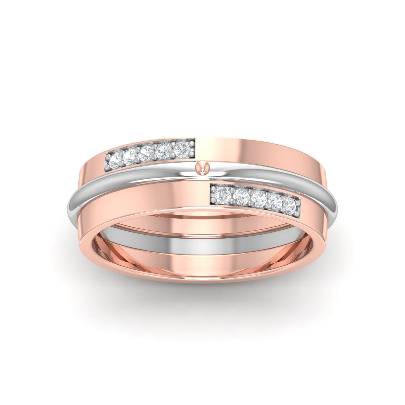 Dual Box Diamond Couple Band