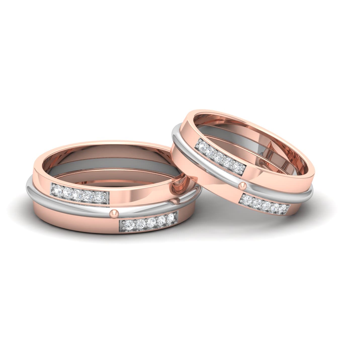 Dual Box Diamond Couple Band