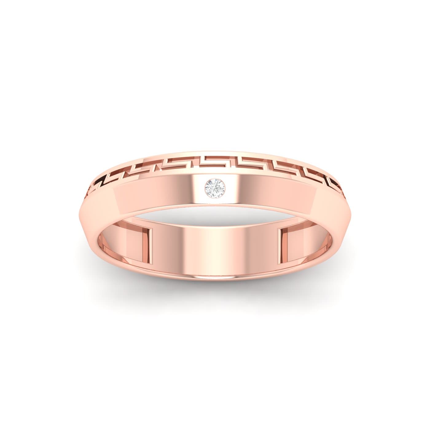 Geo Couple Ring Band
