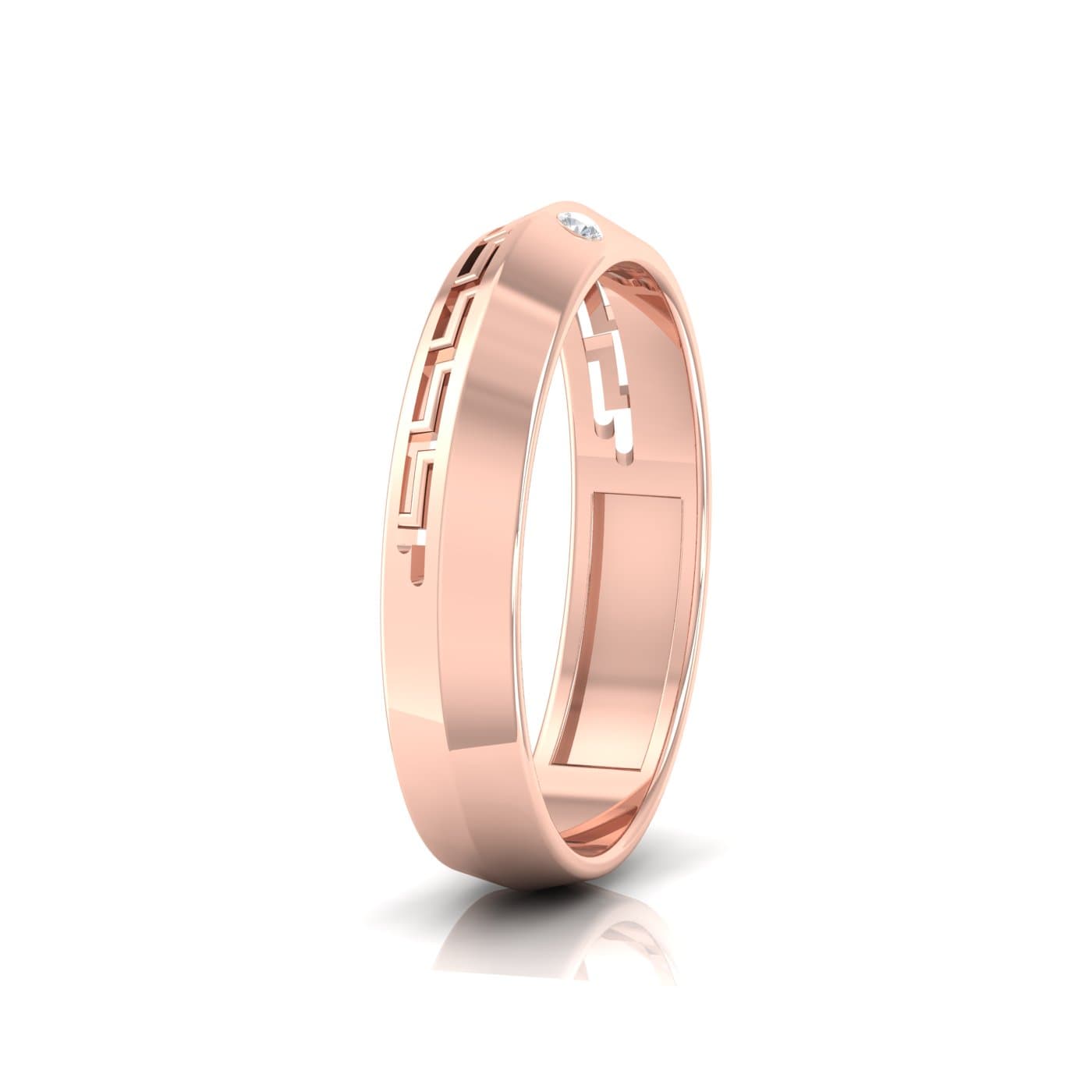 Geo Couple Ring Band