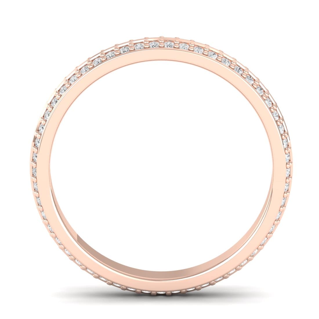 Duo Diamond Layer Wedding Ring