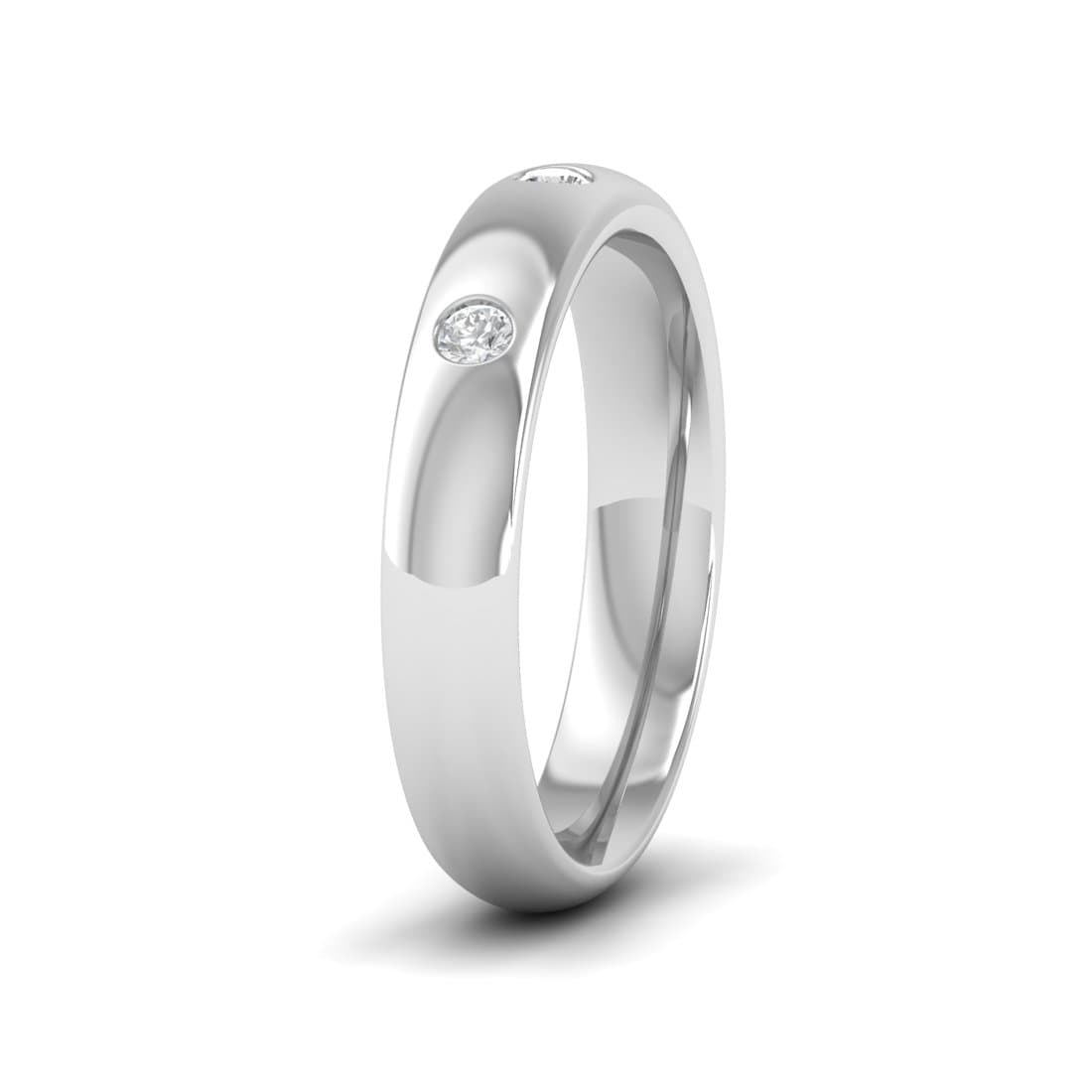 Three Stone Diamond Wedding Band