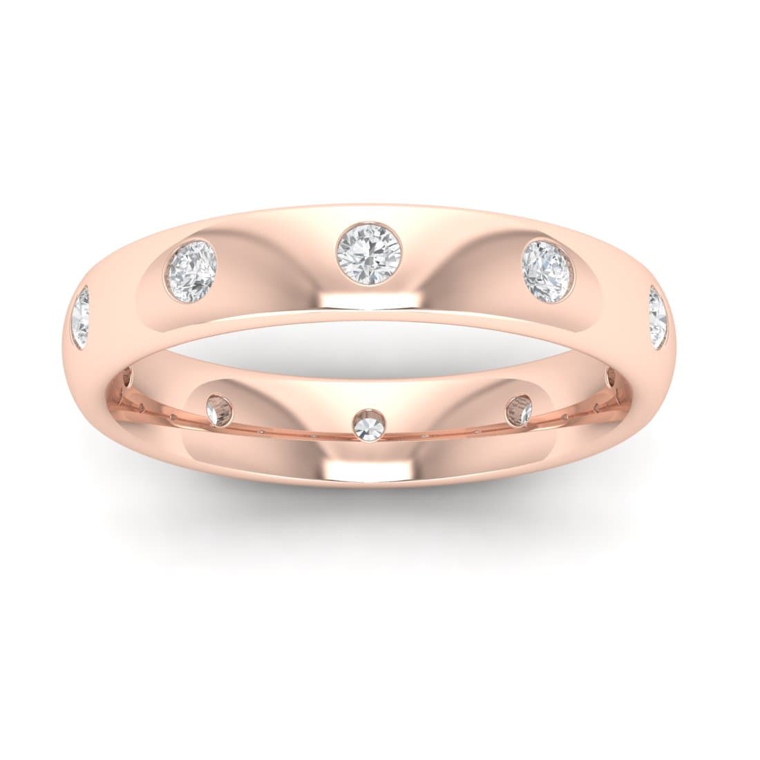 Saba Diamond Stone Wedding Band