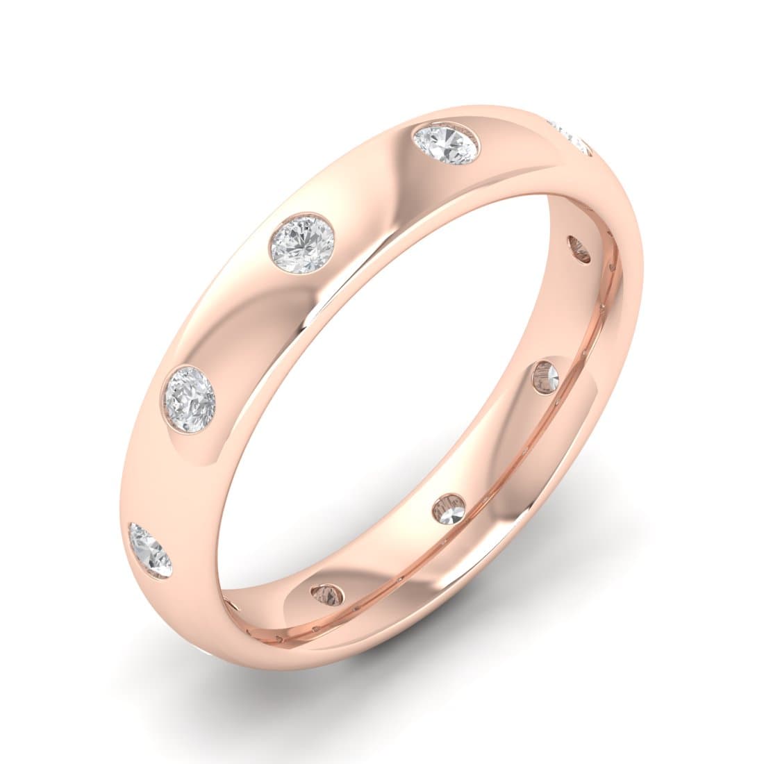 Saba Diamond Stone Wedding Band