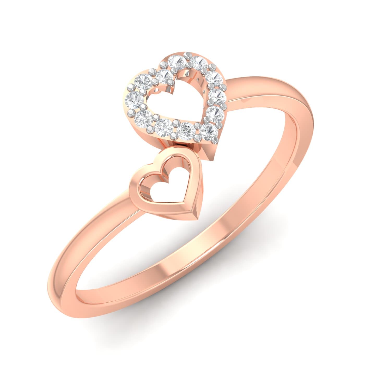 Dual Heart Love Ring