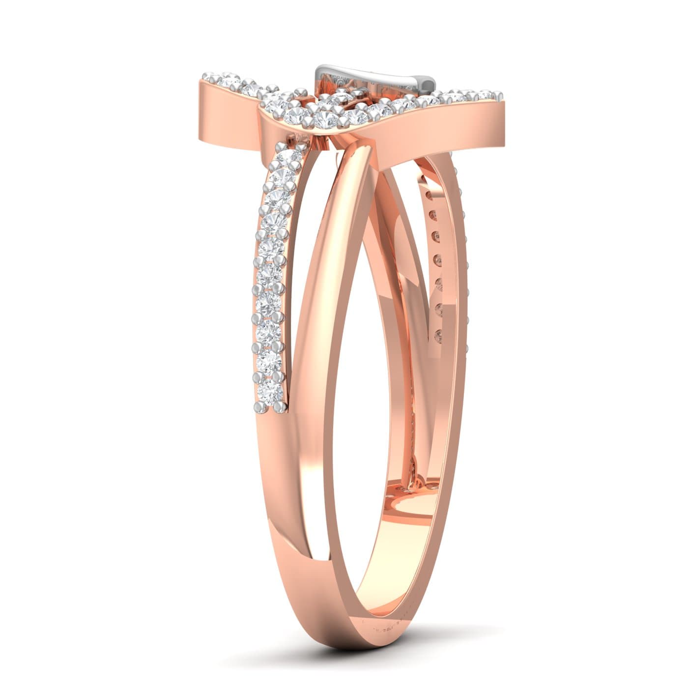 Heart In Heart Couple Ring