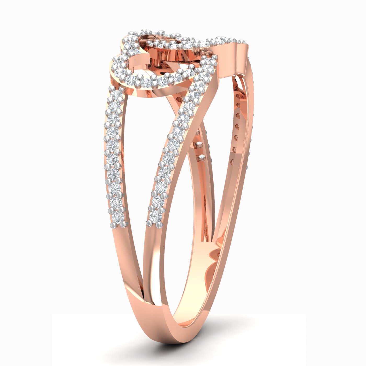 Merge Heart Wedding Ring