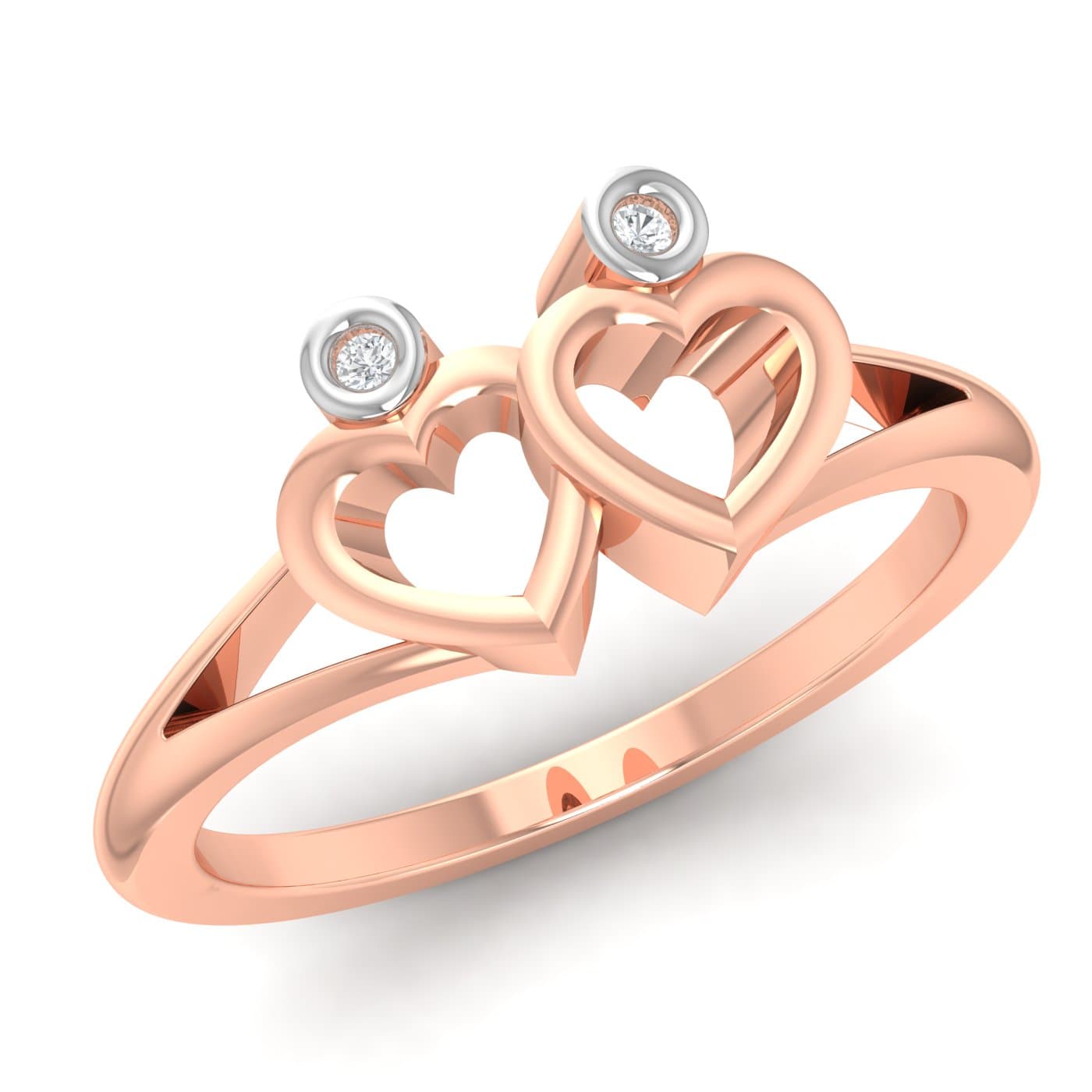 Love Feeling Diamond Heart Ring