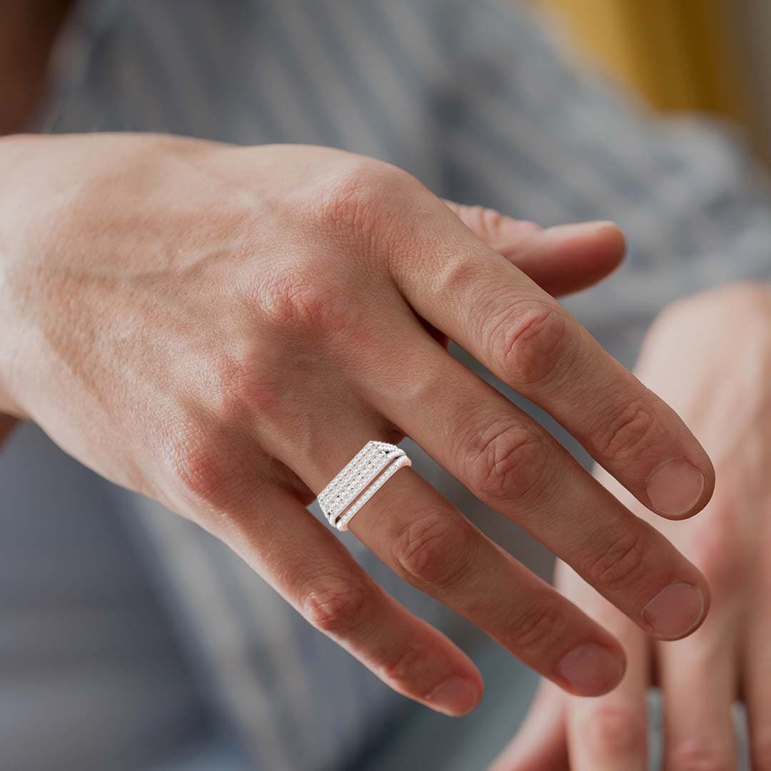 Fancy Mens Diamond Ring