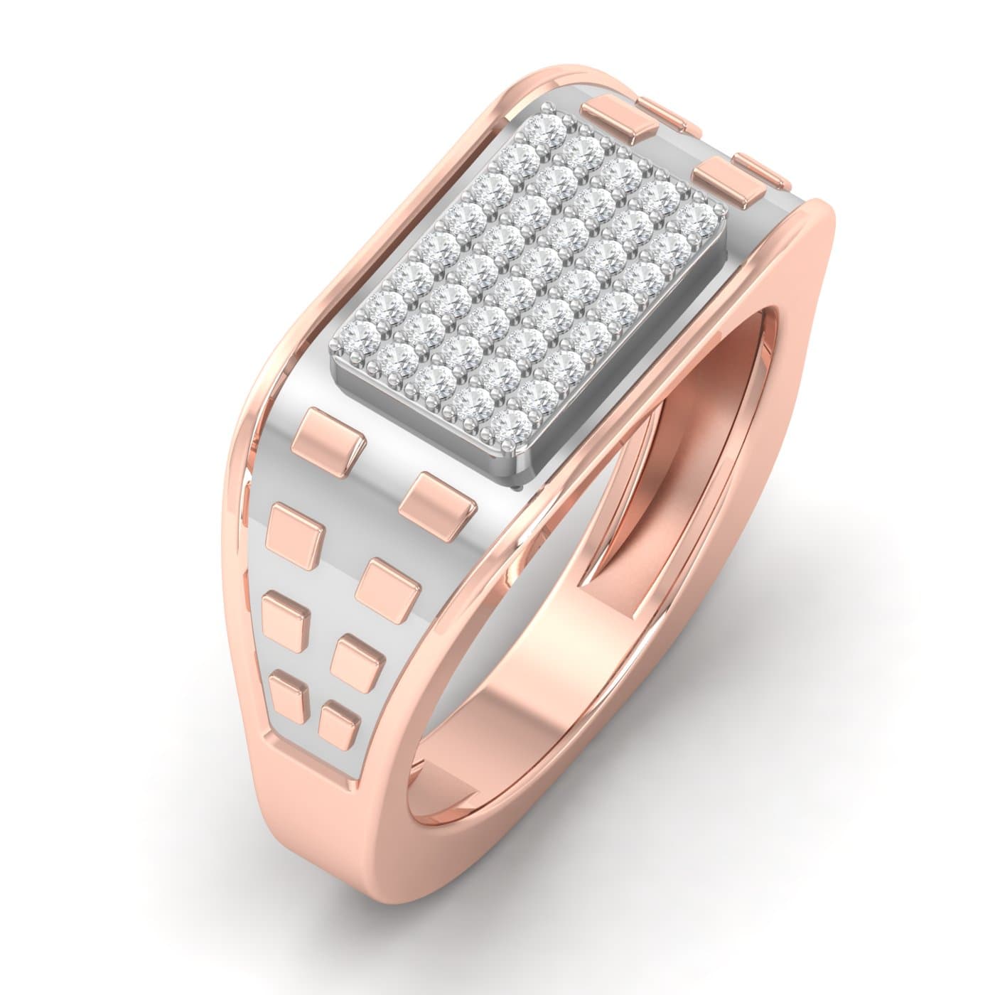 Cluster Bar Diamond Ring