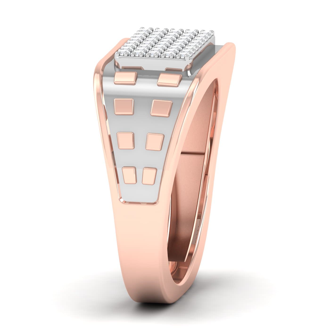 Cluster Bar Diamond Ring