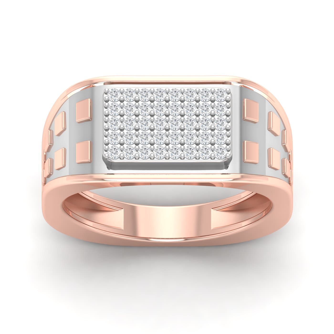 Cluster Bar Diamond Ring