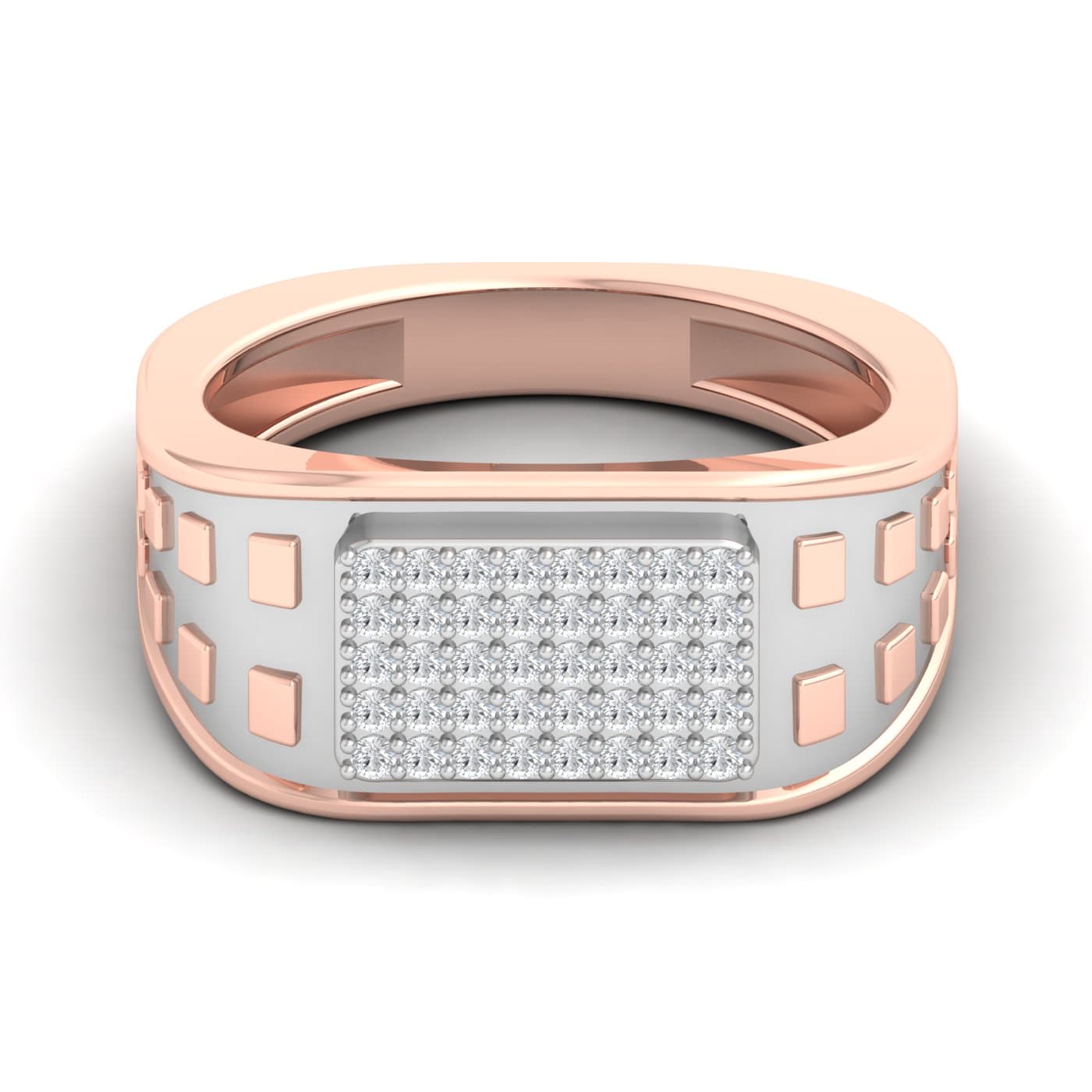 Cluster Bar Diamond Ring