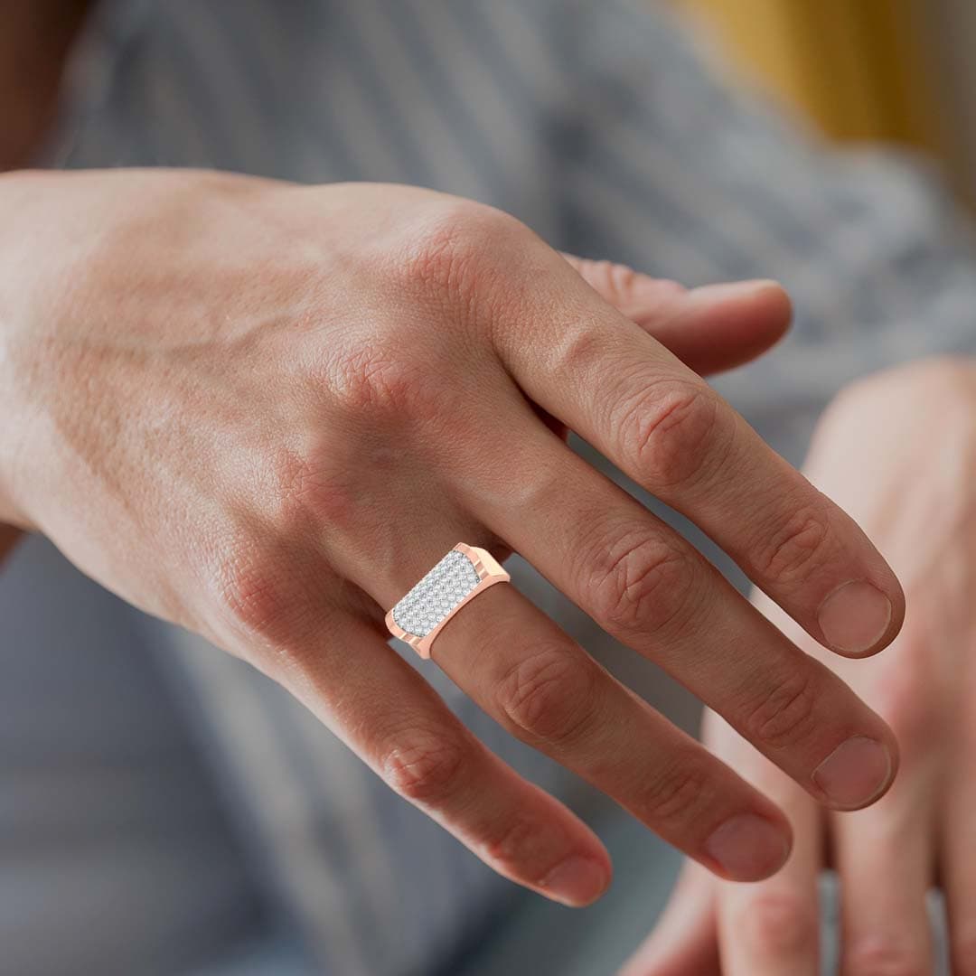Roller Mens Diamond Wedding Band