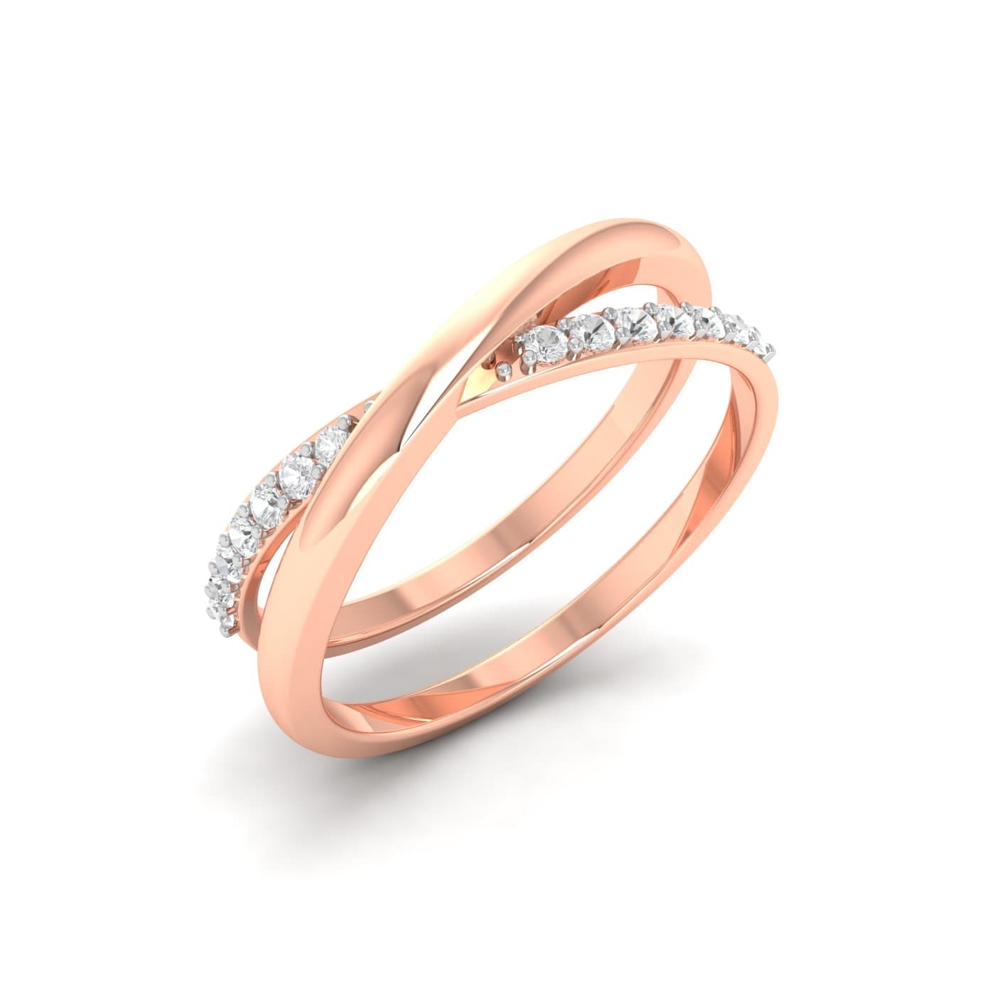 Dual Layered Diamond Band