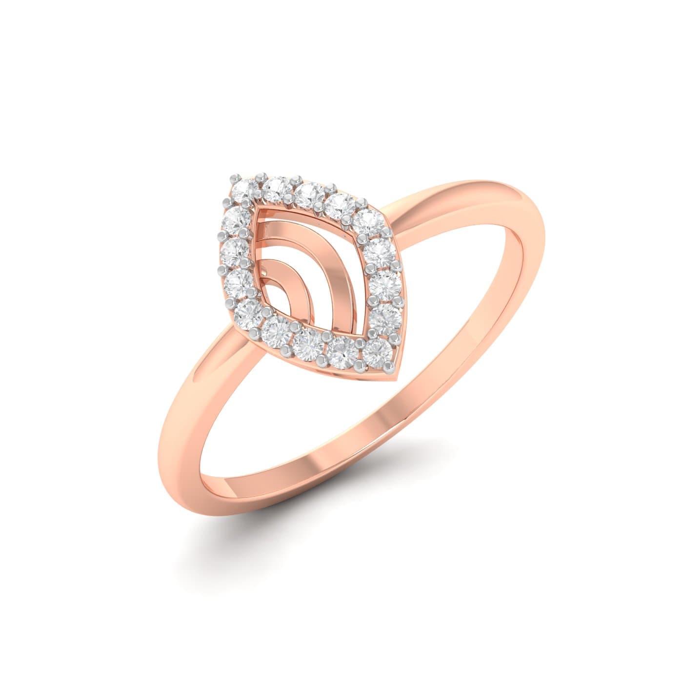 Evil Eye Pattern Diamond Ring