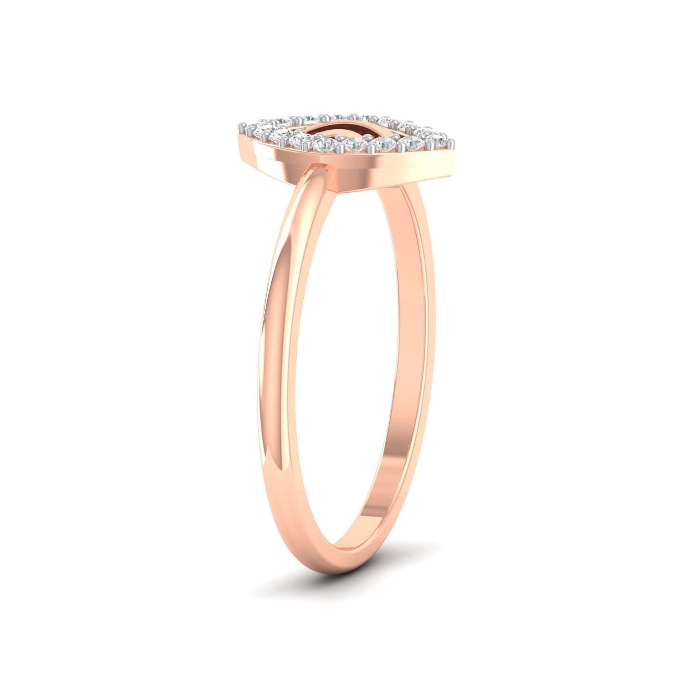 Evil Eye Pattern Diamond Ring