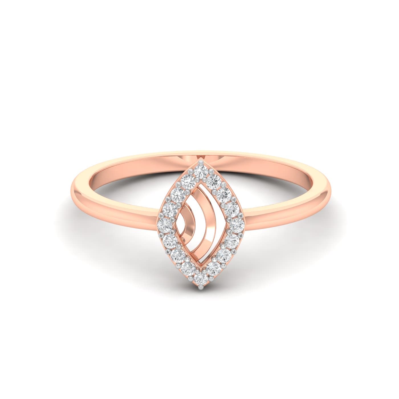 Evil Eye Pattern Diamond Ring