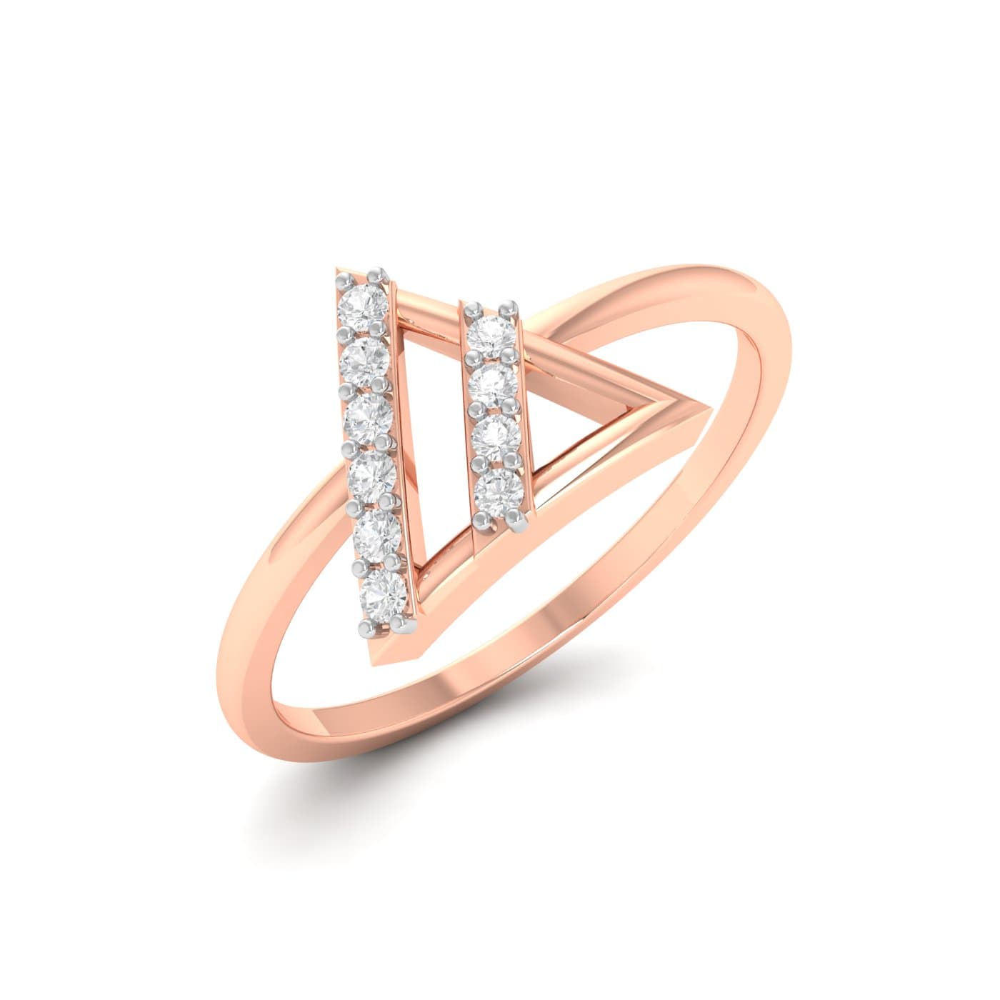 Dreieck Light Weight Diamond Ring