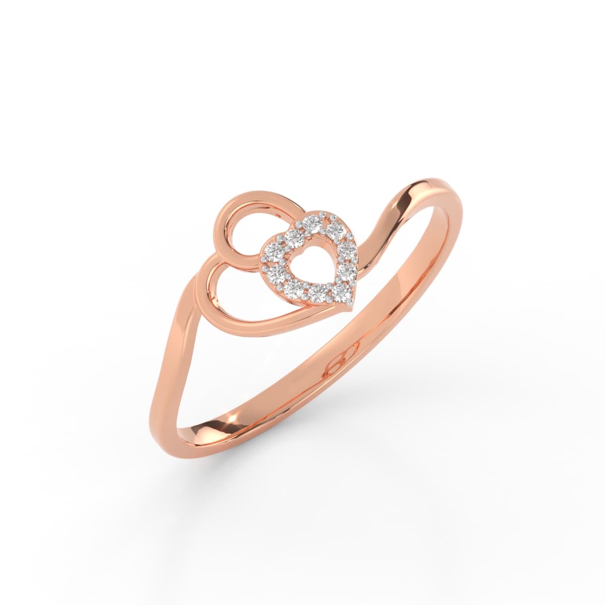 Heart Of Gold Diamond Ring