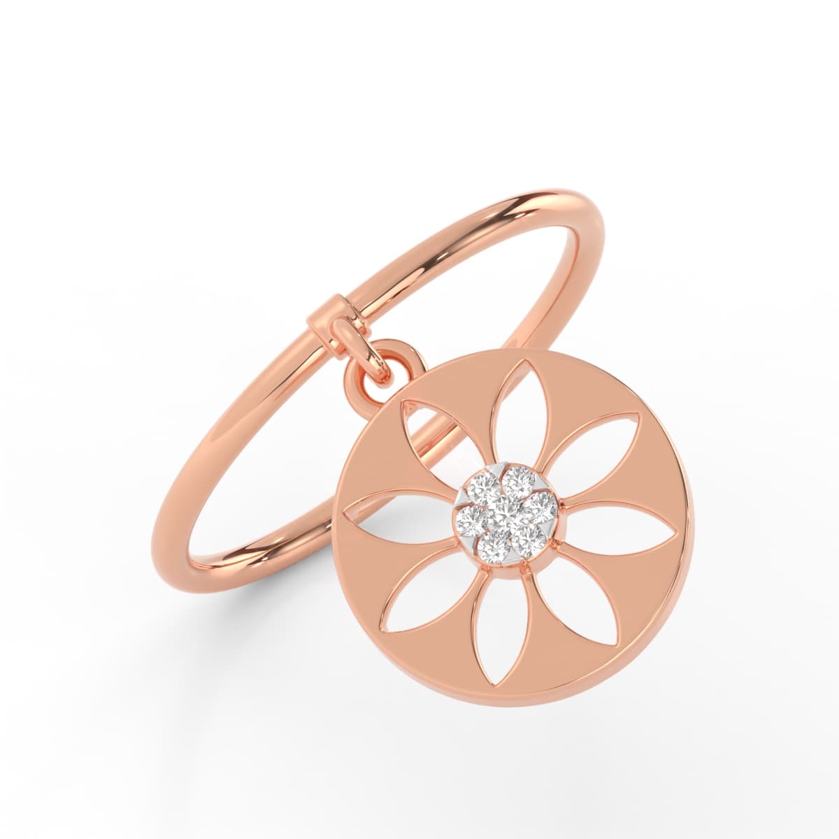 Sweet Serenity Charm Diamond Ring