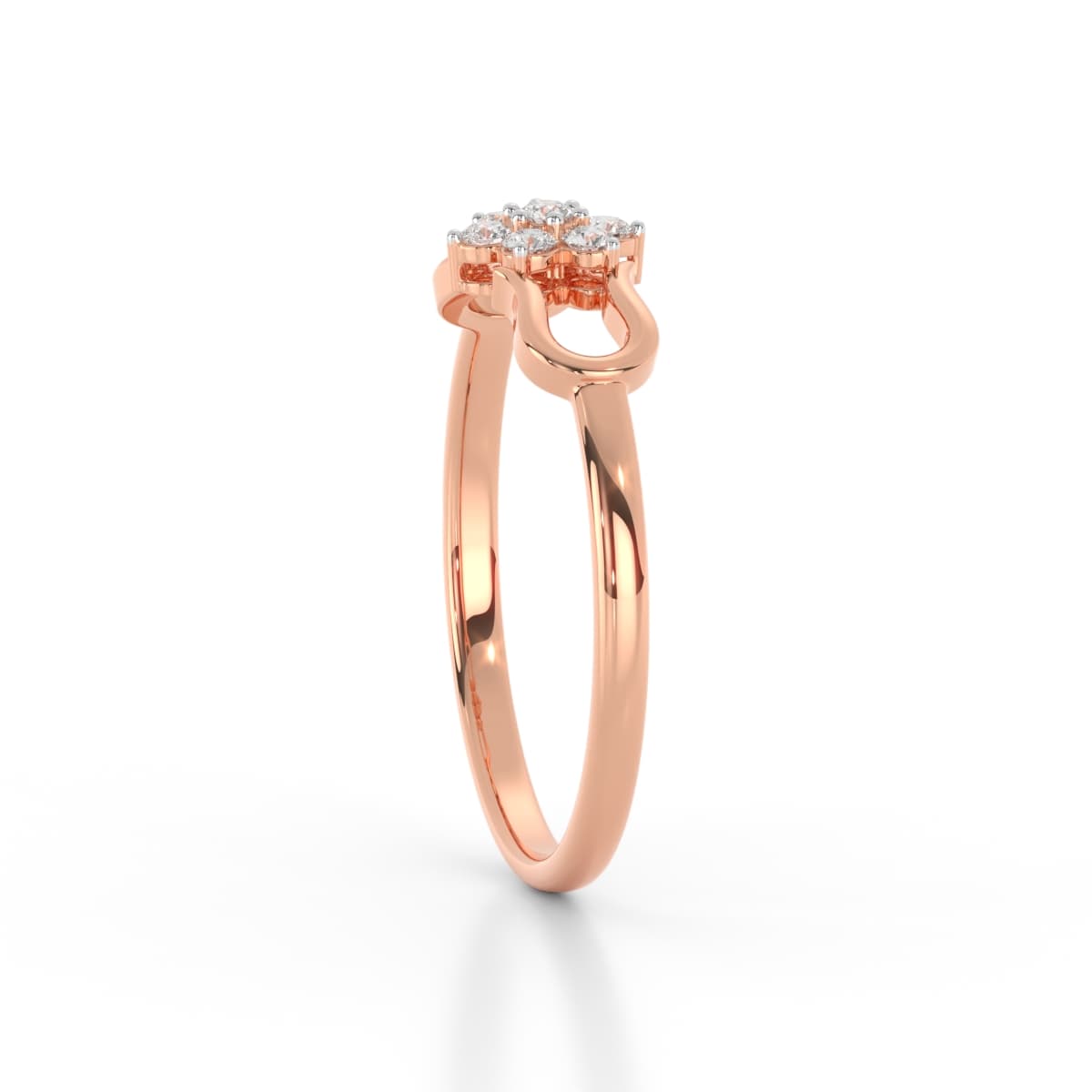 Iris Illumination Diamond Ring For Office Wear