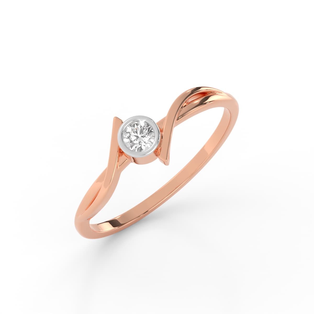 Solitude Solitaire Diamond Office Wear Ring