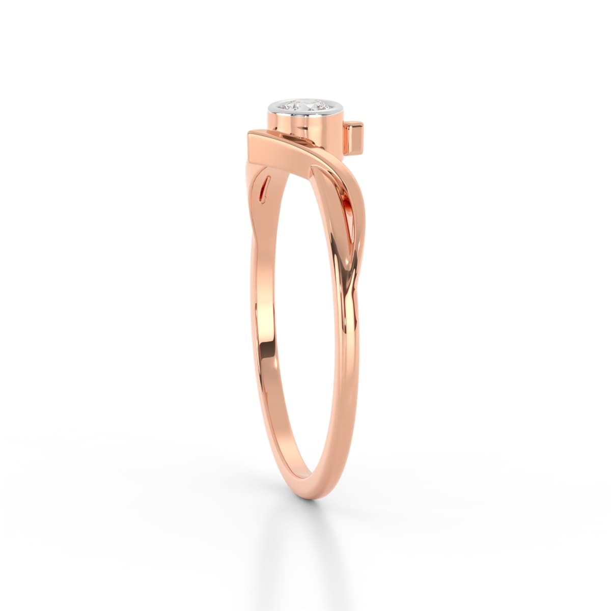 Solitude Solitaire Diamond Office Wear Ring