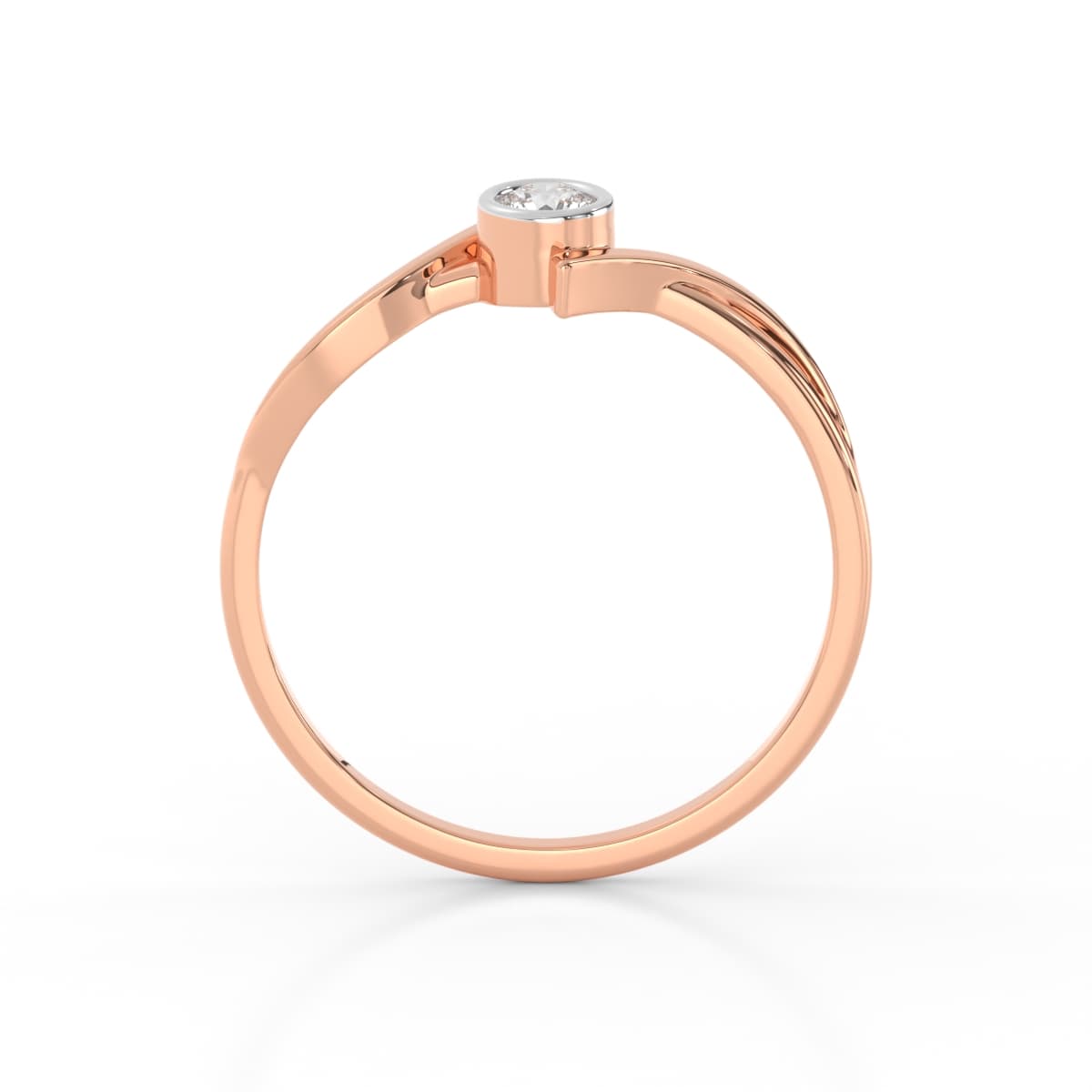 Solitude Solitaire Diamond Office Wear Ring