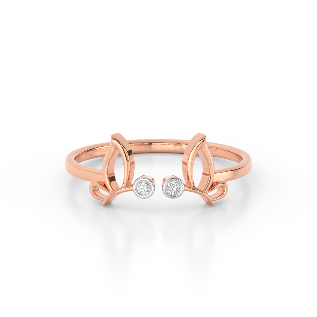 Butterfly Love Knot Diamond Ring