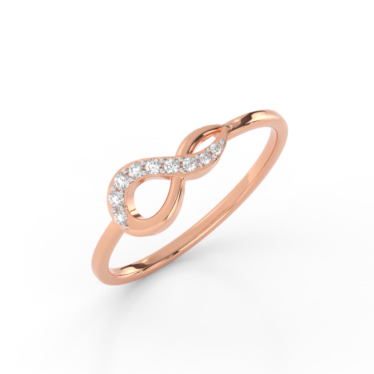 Simple Infinity Diamond Ring